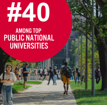 40th among top public national universities 