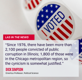 “Since 1976, there have been more than 2,100 people convicted of public corruption in Illinois; 1,800 of those were in the Chicago metropolitan region so the cynicism is somewhat justified.” 
