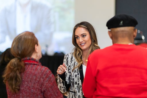 UIC LAS Alumni speaking at event